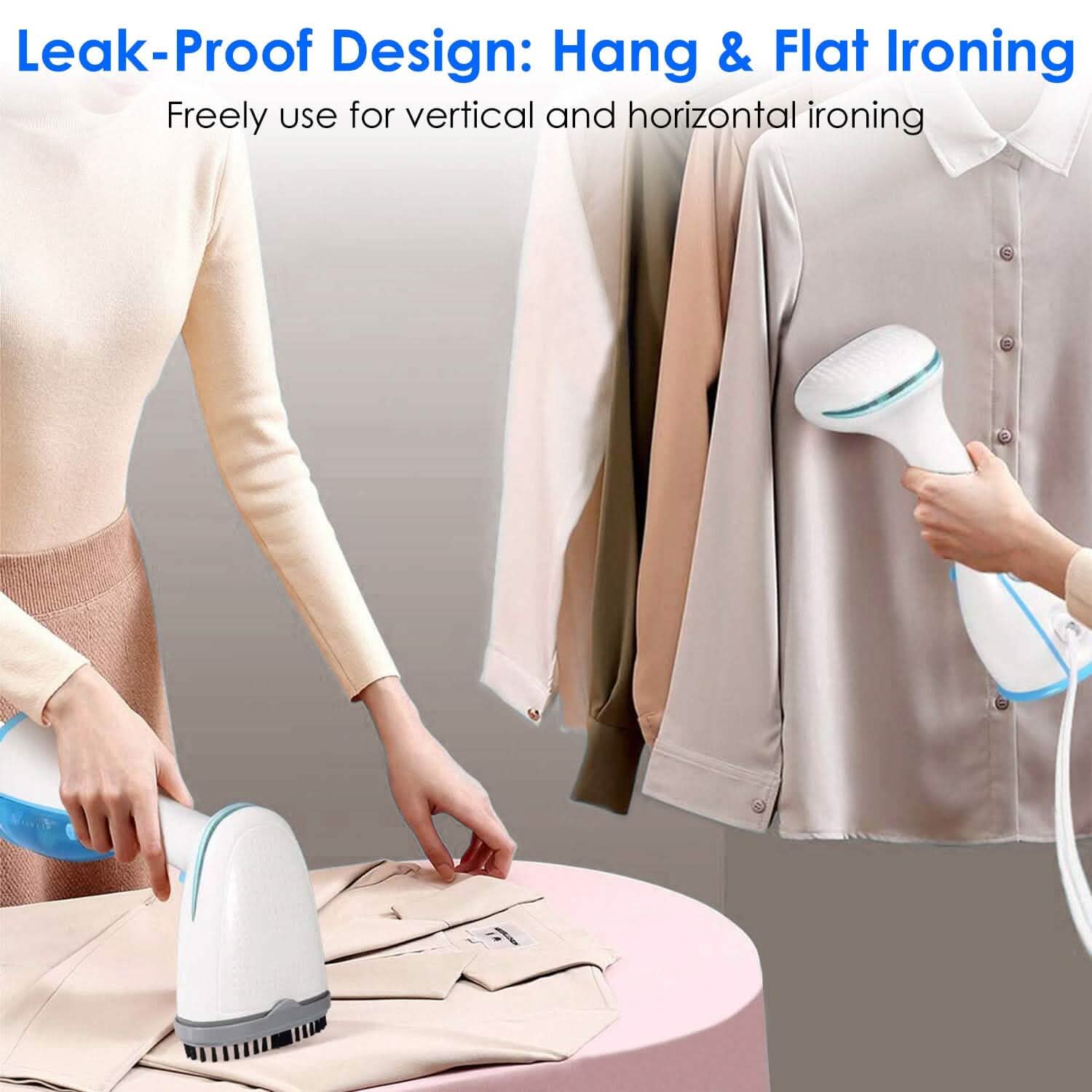 1500W Portable Handheld Clothes Steamer with 2 Brush DailySale