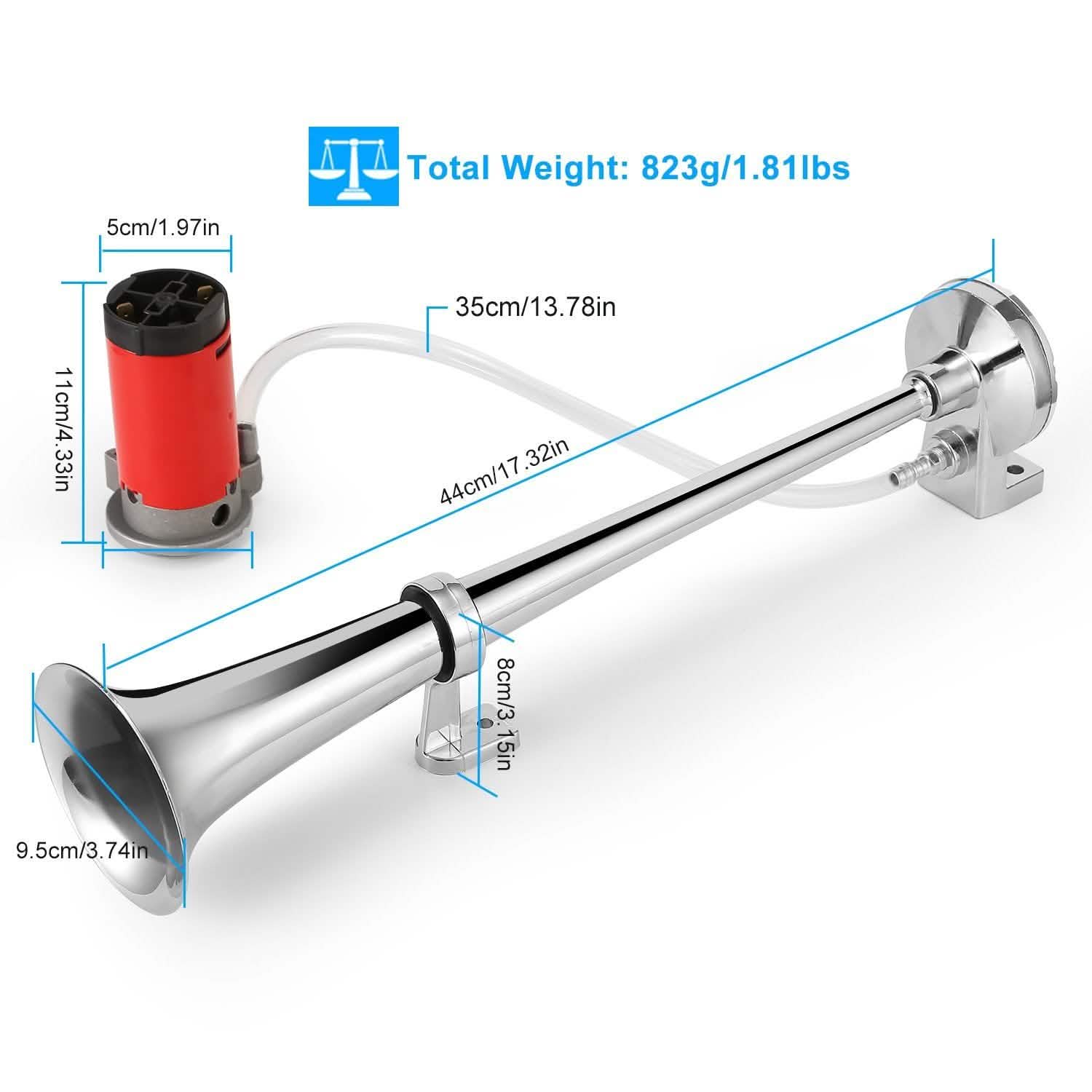 150dB Loud Single Car Trumpet 12V Electric Air Horn DailySale