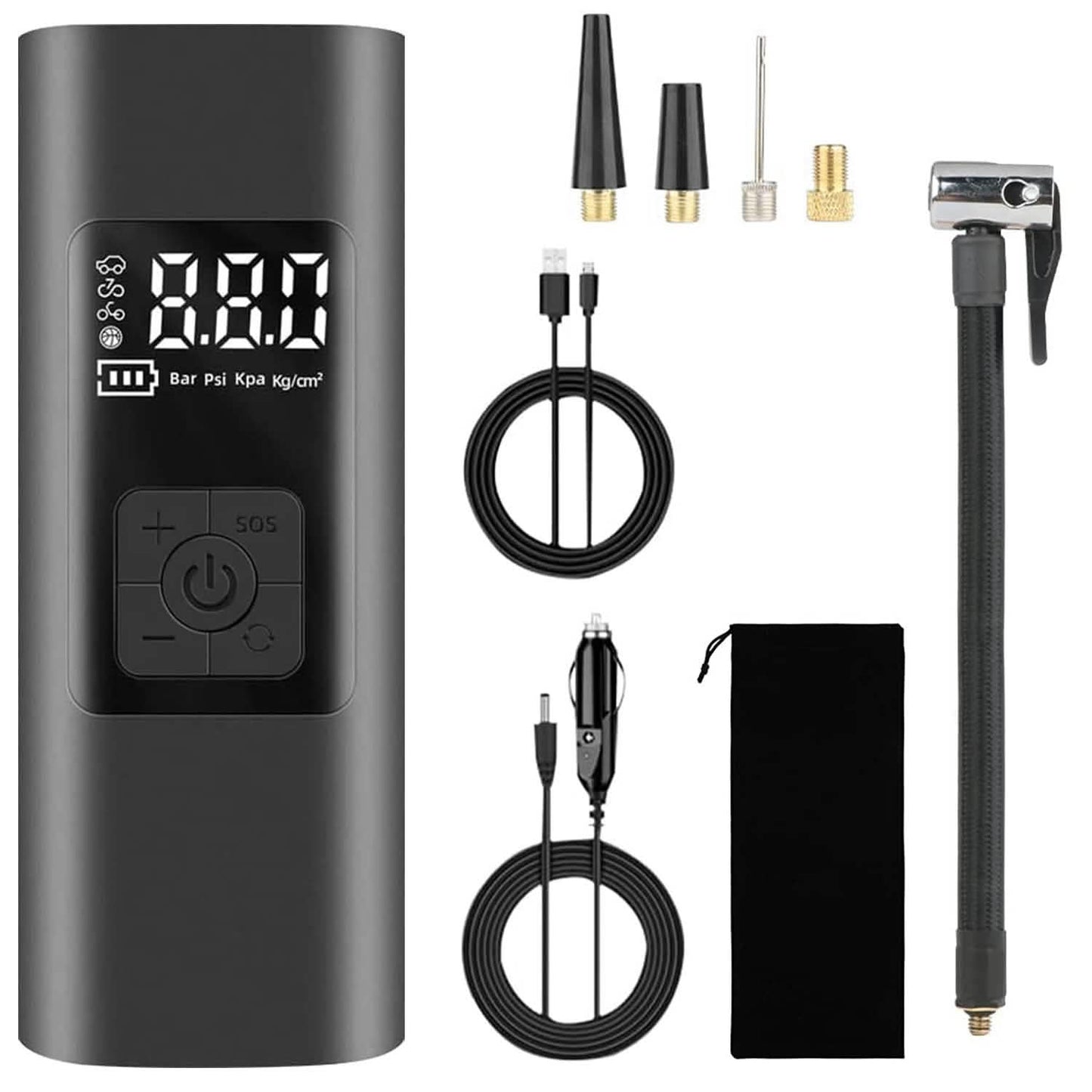 150PSI Cordless Car Tire Pump 6000mAh Rechargeable Tire Inflator DailySale