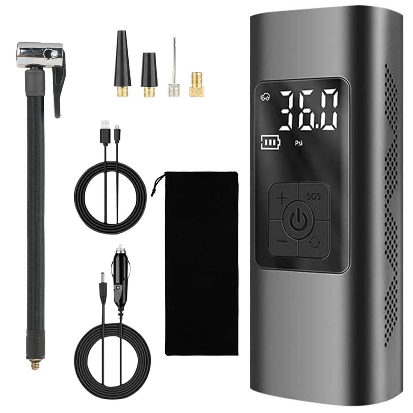 150PSI Cordless Car Tire Pump 6000mAh Rechargeable Tire Inflator DailySale