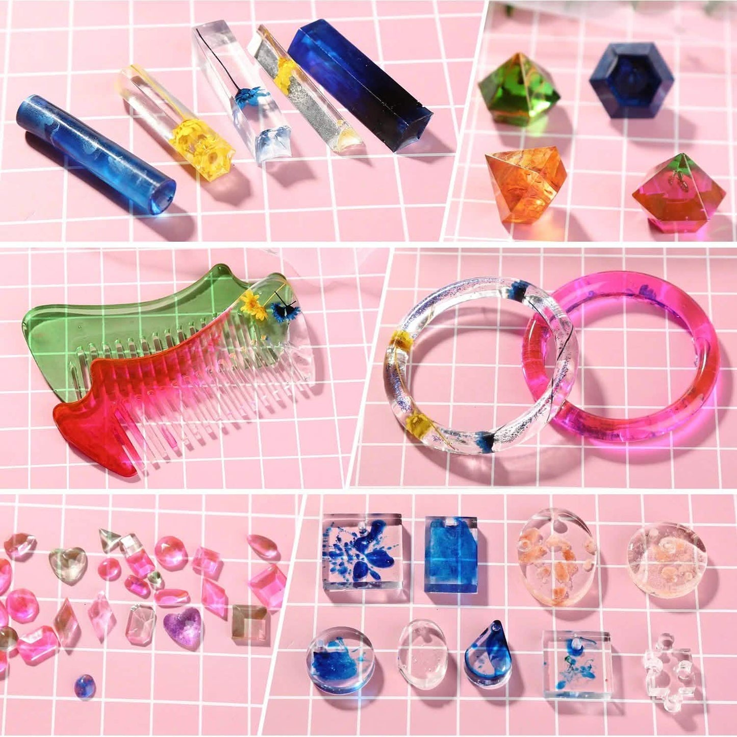 155-Piece: DIY Silicone Casting Molds Tool Jewelry Making Mould Set DailySale