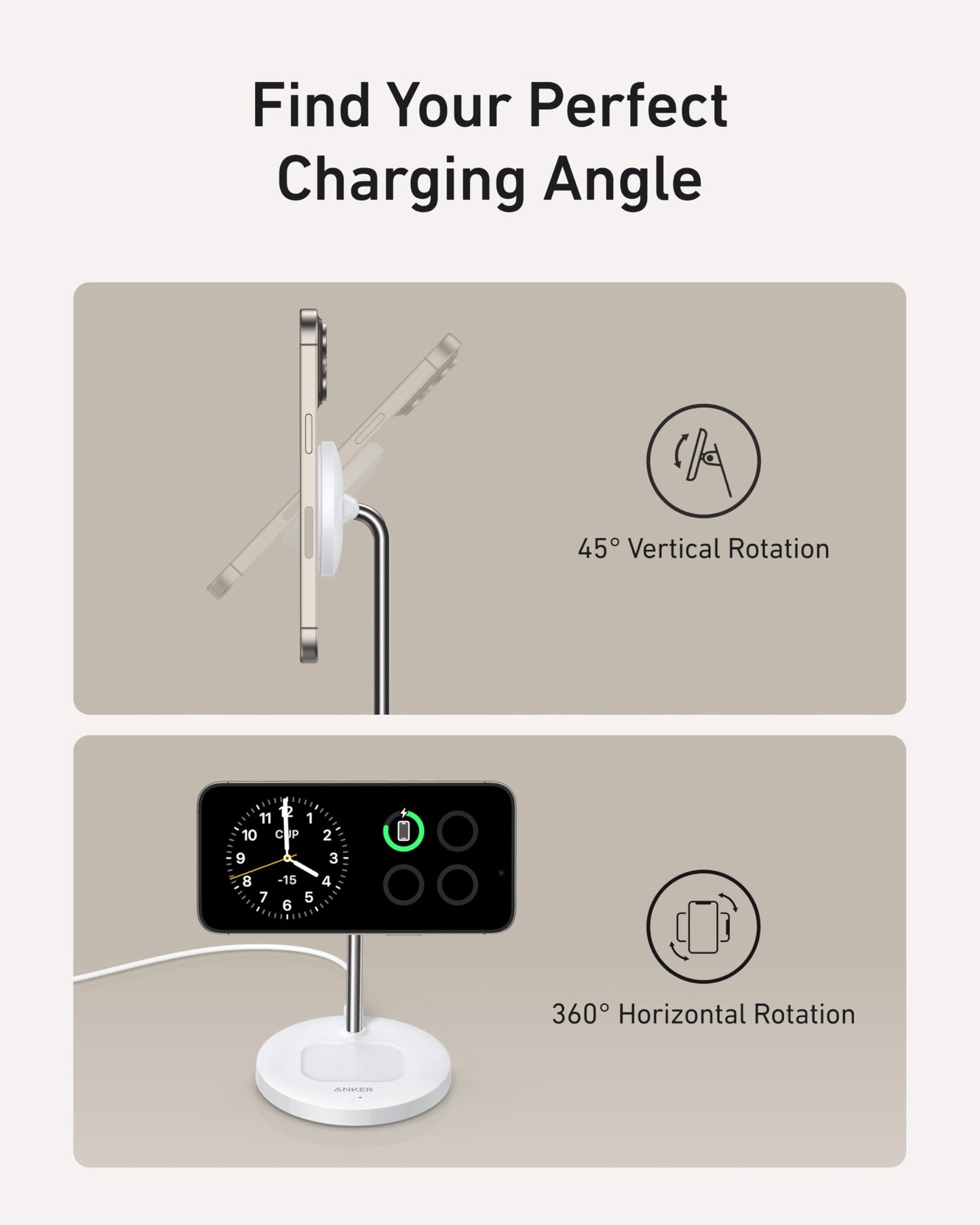 Anker MagGo Wireless Charger (2-in-1 Stand) BOA Anker