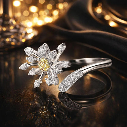 925 Sterling Silver Ring with Plated Platinum and Pavé Setting CZ Bids.com