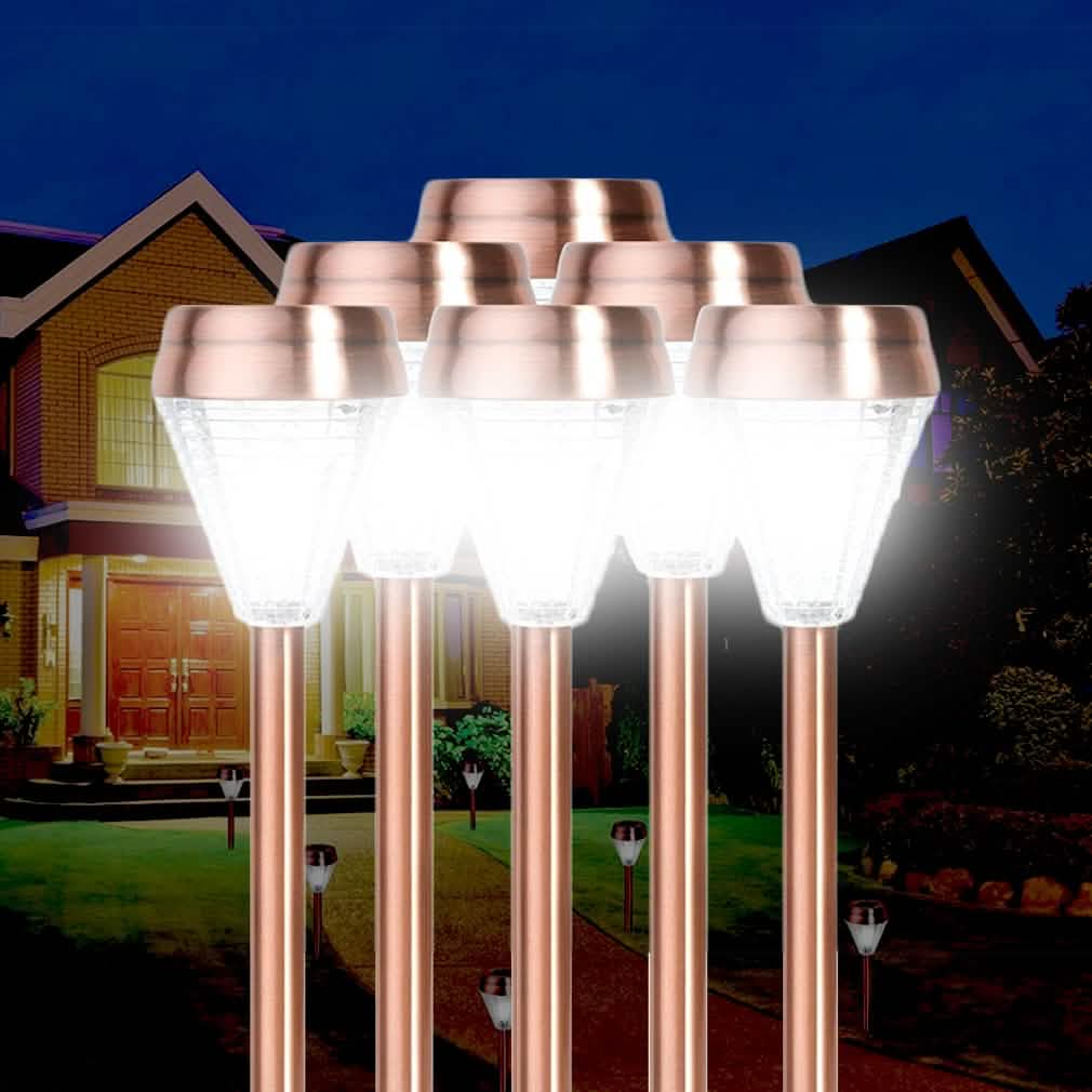 6-Pack: EcoThink Outdoor Solar LED Pathway Light DailySale