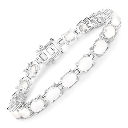 10.26 Carat Genuine Opal .925 Sterling Silver Bracelet Bids.com