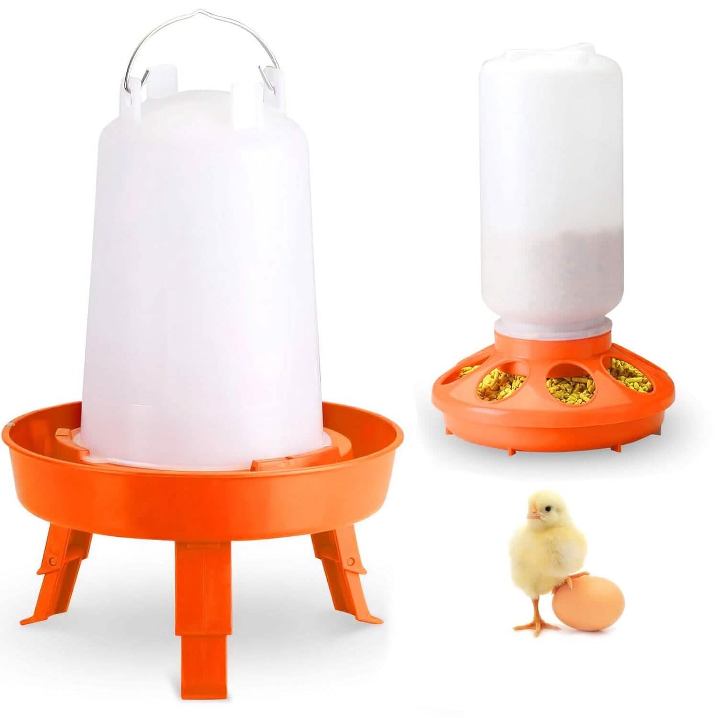 1.5L Chicken Feeder Adjustable Height Waterer Set DailySale