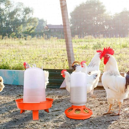 1.5L Chicken Feeder Adjustable Height Waterer Set DailySale