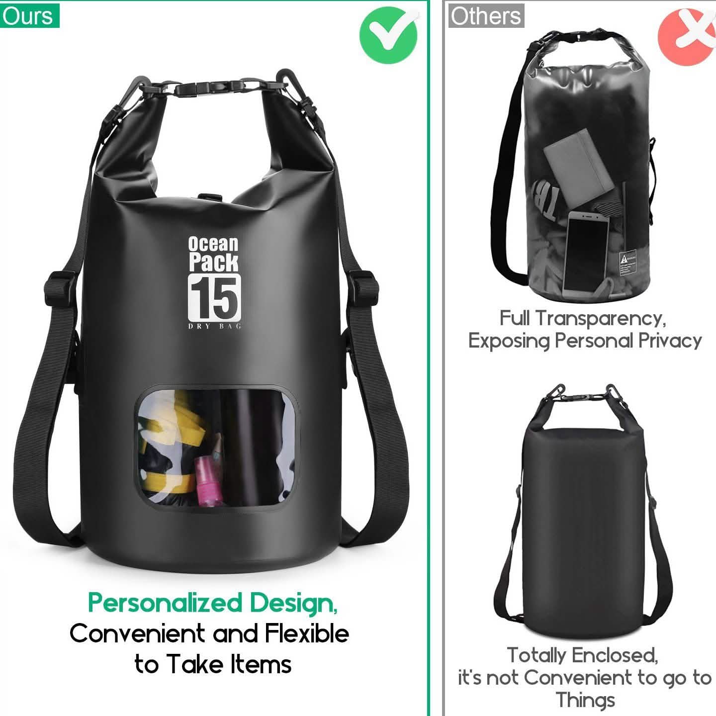 15L Waterproof Lightweight Dry Bag DailySale