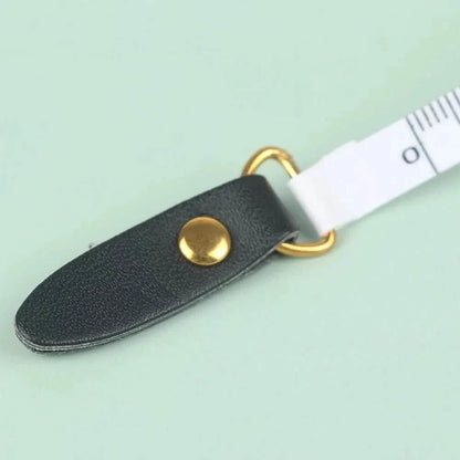 1.5m Centimeter Inch Roll Tape Portable Retractable Vintage PU Leather Mini Tape DailySale