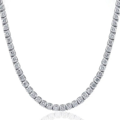 16" 20Ct Diamond Tennis Necklace 14k White Gold Lab Grown DailySale