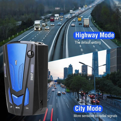16 Band V7 Speed Safety Voice Alert Car Radar Detector DailySale