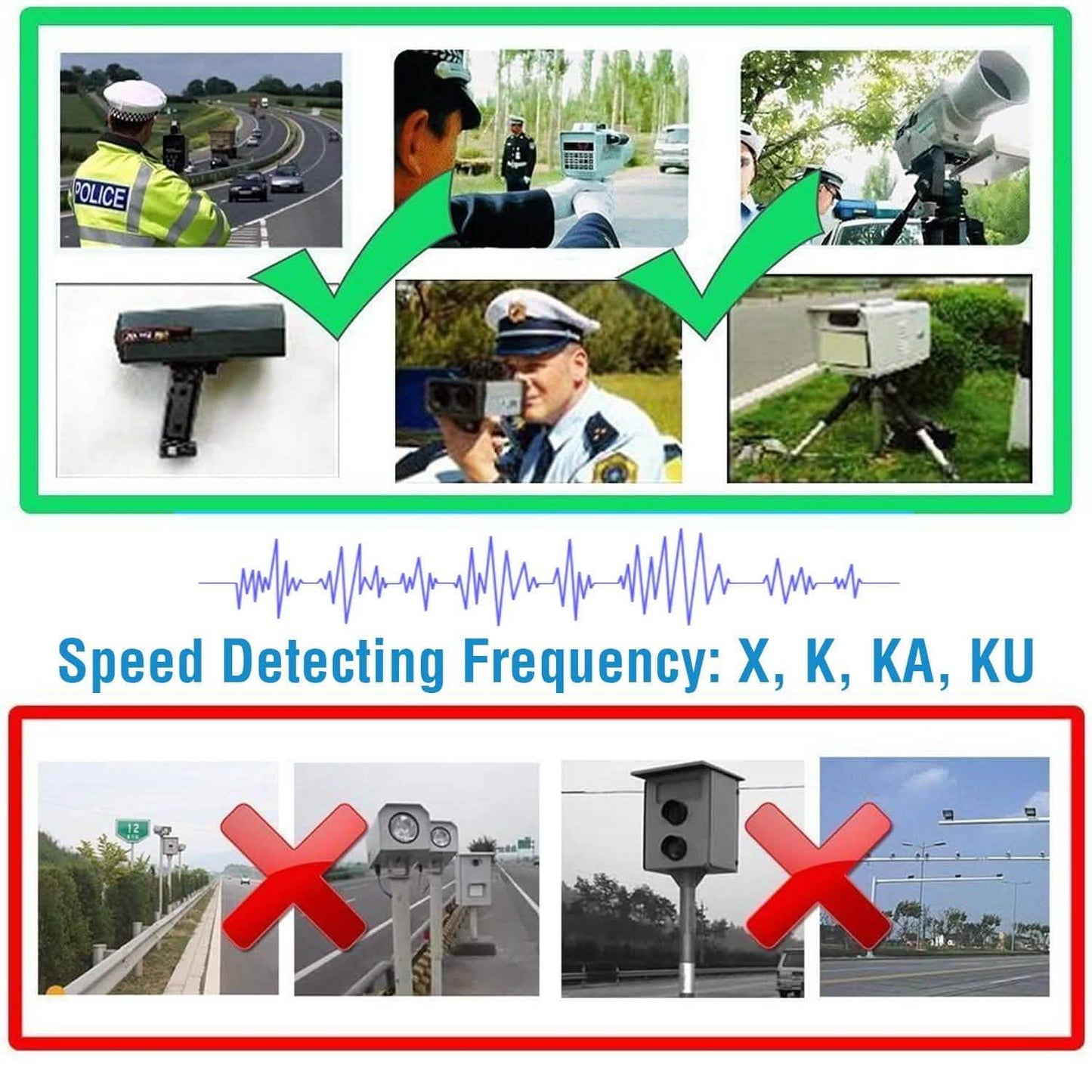 16 Band V7 Speed Safety Voice Alert Car Radar Detector DailySale
