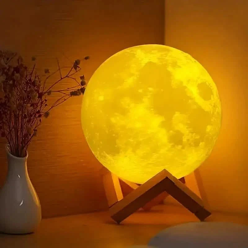 16 Colors Lunar Table Lamp with Remote Control, Creative Small Night Lamp DailySale