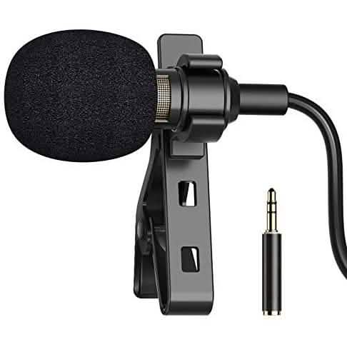 16 Feet Single Head Lavalier Lapel Microphone Omnidirectional Condenser Mic DailySale