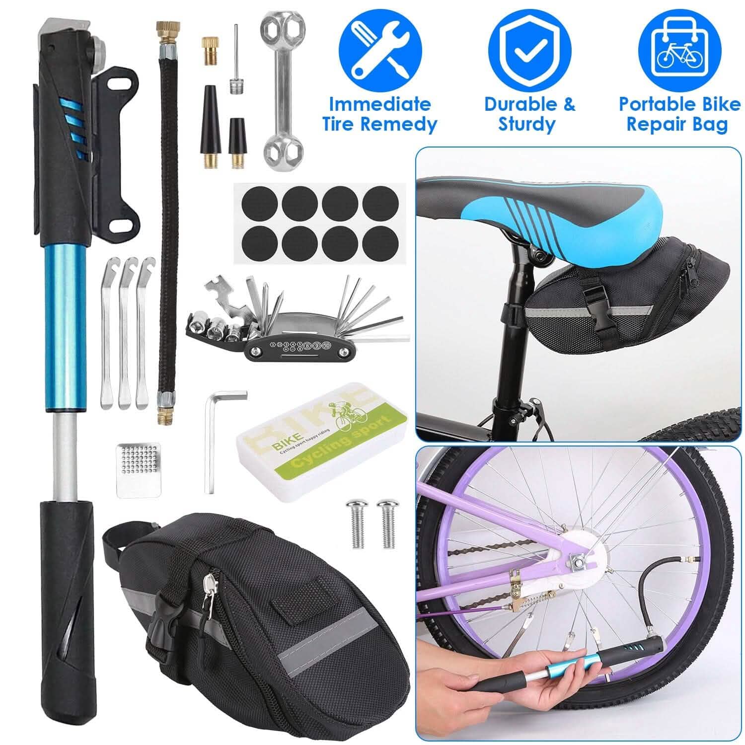 16-in-1 Bicycle Tire Repair Kit DailySale