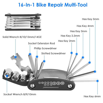 16-in-1 Bicycle Tire Repair Kit DailySale