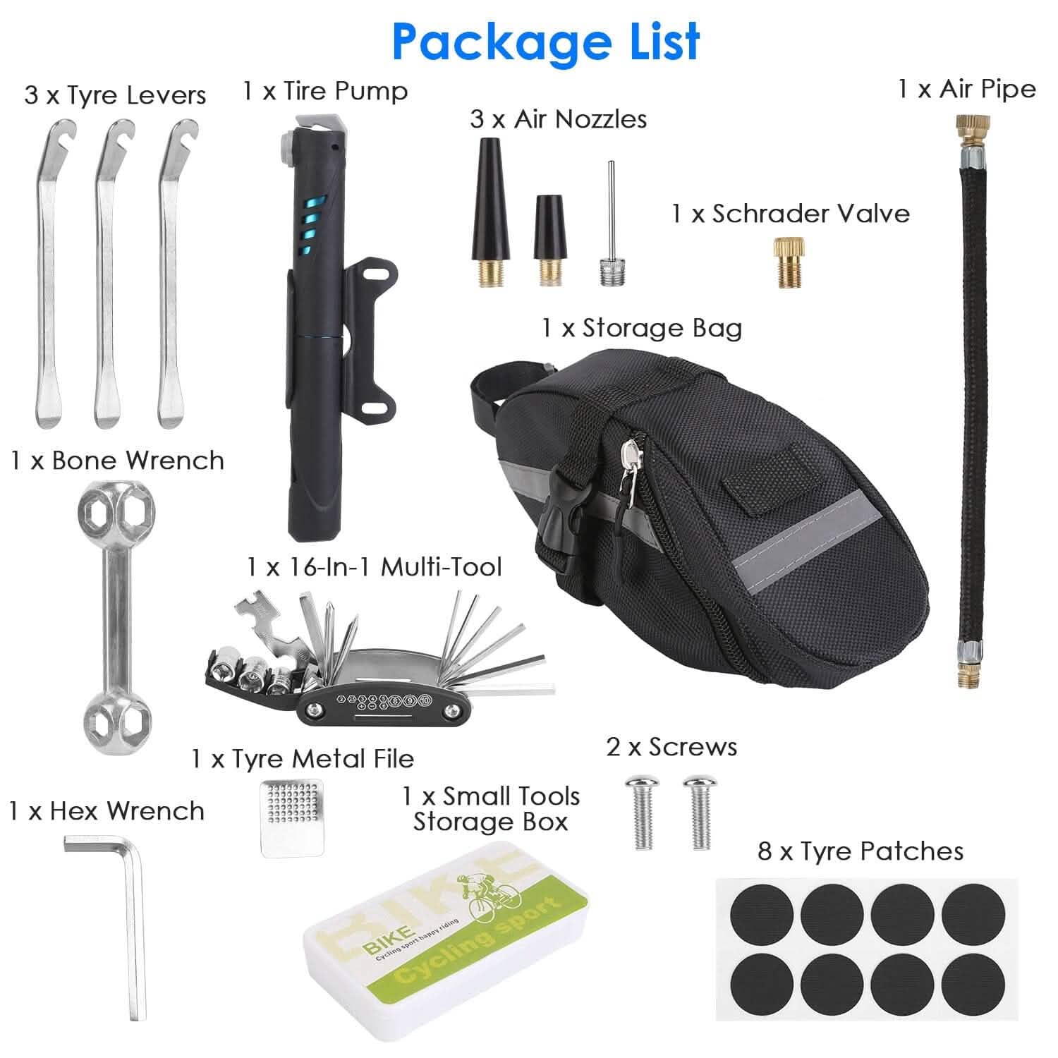 16-in-1 Bicycle Tire Repair Kit DailySale
