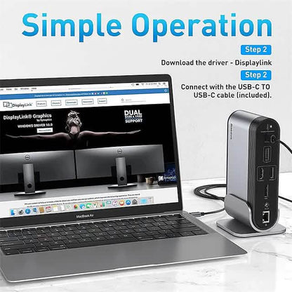 16-in-1 Multifunctional Type-C Hub Docking Station DailySale
