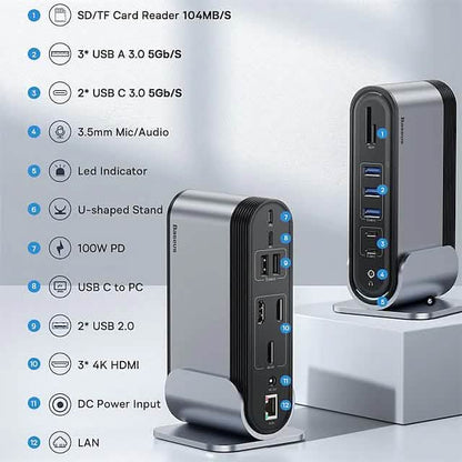 16-in-1 Multifunctional Type-C Hub Docking Station DailySale