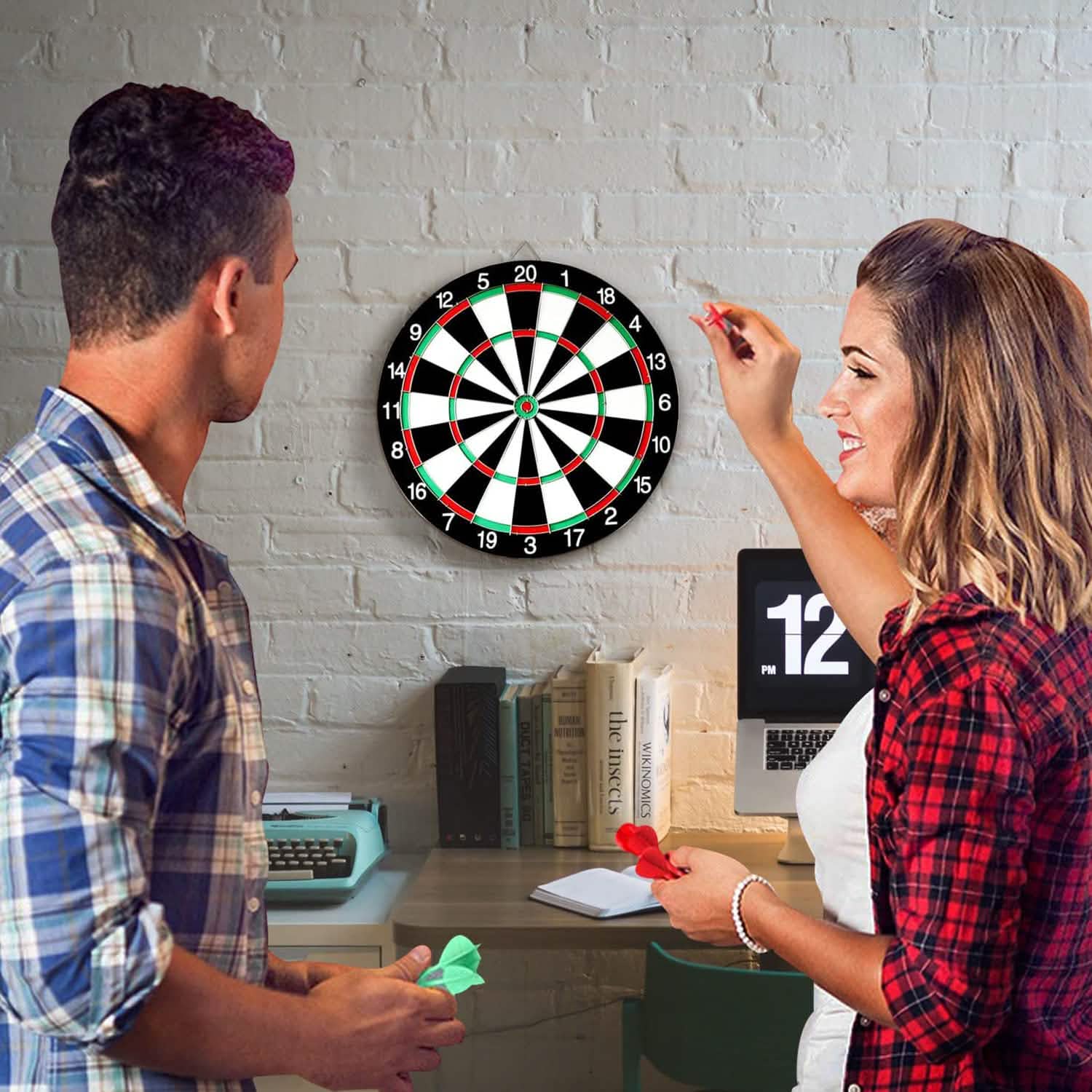 16-Inch Dart Board Game Set DailySale