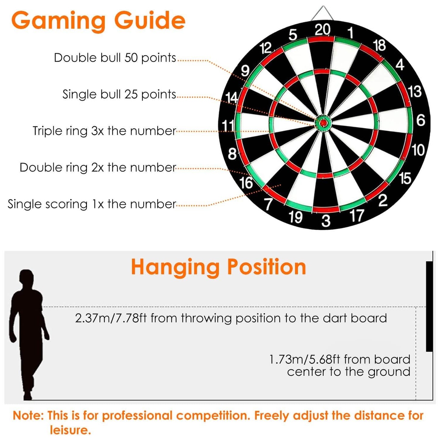 16-Inch Dart Board Game Set DailySale
