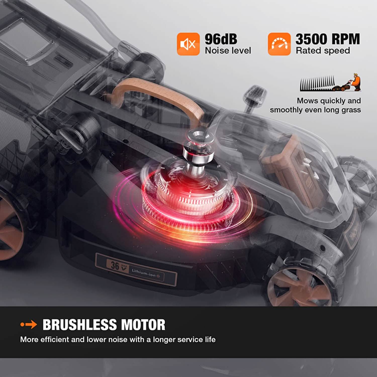 16-Inch DSF Cordless Lawn Mower DailySale