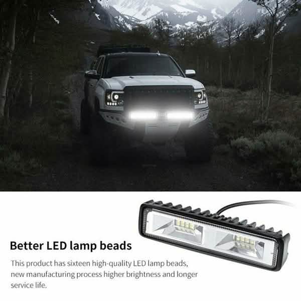 16 LEDs 48w DRL LED Work Light Driving Lamp DailySale