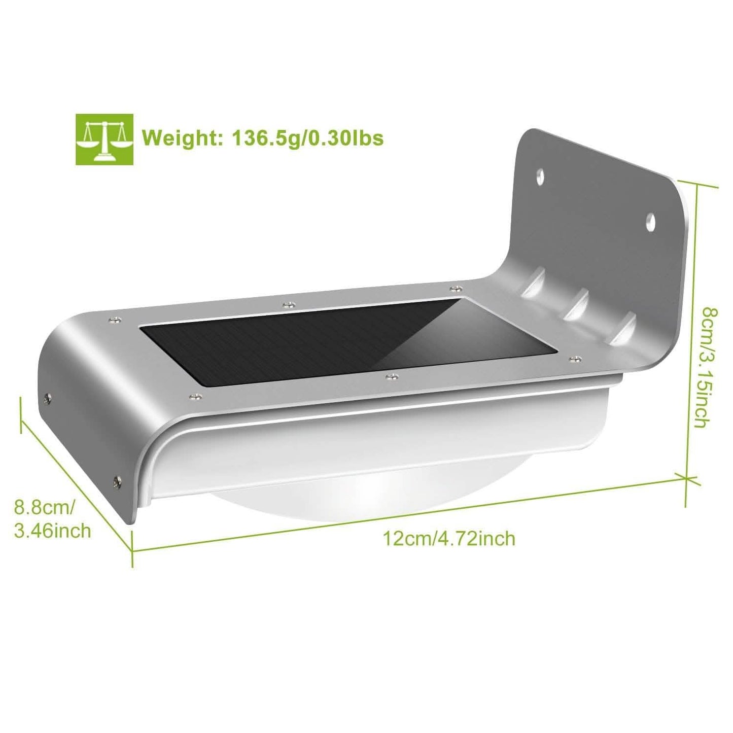 16 LEDs Outdoor Solar Wall Lights DailySale