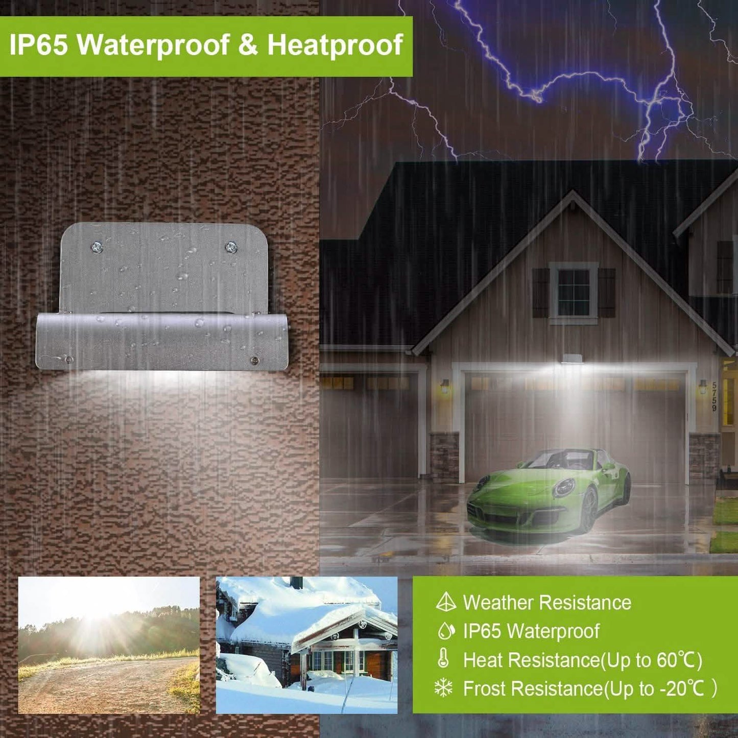16 LEDs Outdoor Solar Wall Lights DailySale
