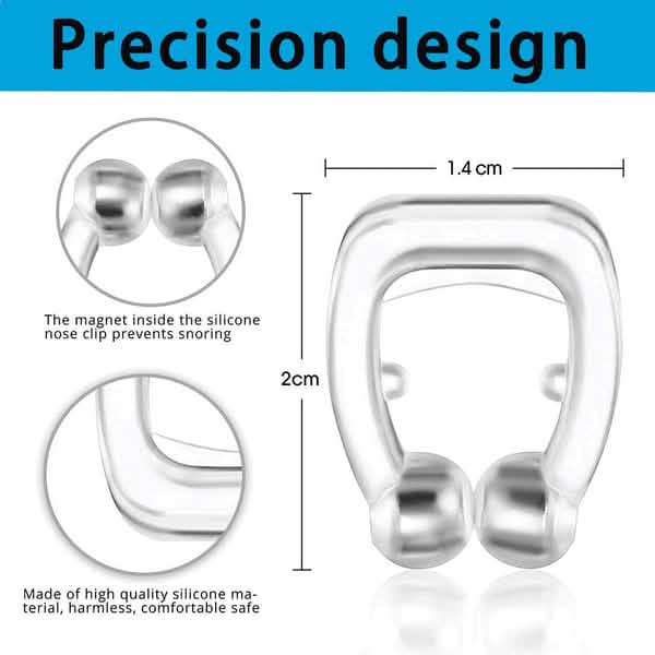 16-Pack: Silicone Magnetic Nose Clip Portable Mini Anti Snoring DailySale
