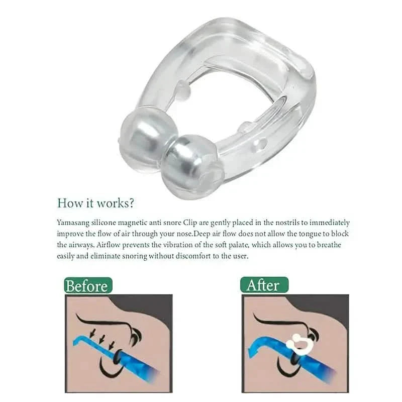 16-Pack: Silicone Magnetic Nose Clip Portable Mini Anti Snoring DailySale