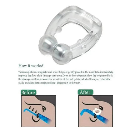 16-Pack: Silicone Magnetic Nose Clip Portable Mini Anti Snoring DailySale