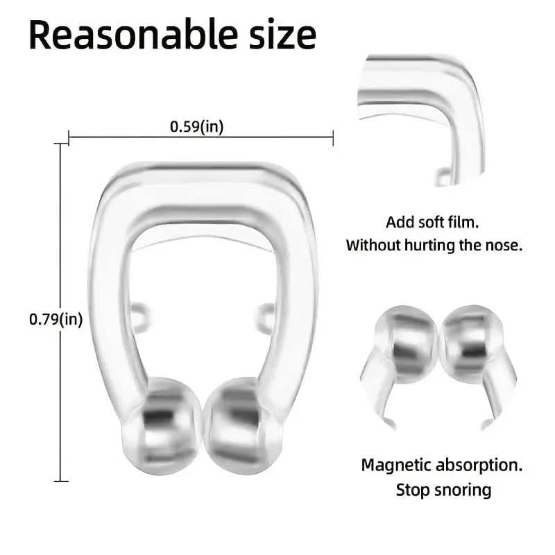 16-Pack: Silicone Magnetic Nose Clip Portable Mini Anti Snoring DailySale