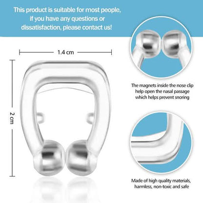 16-Pack: Silicone Magnetic Nose Clip Portable Mini Anti Snoring DailySale