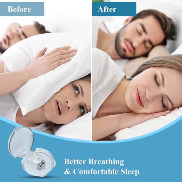16-Pack: Silicone Magnetic Nose Clip Portable Mini Anti Snoring DailySale
