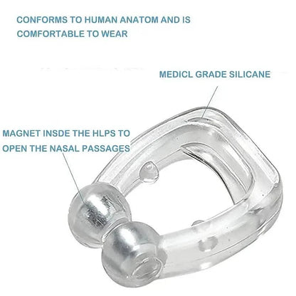 16-Pack: Silicone Magnetic Nose Clip Portable Mini Anti Snoring DailySale