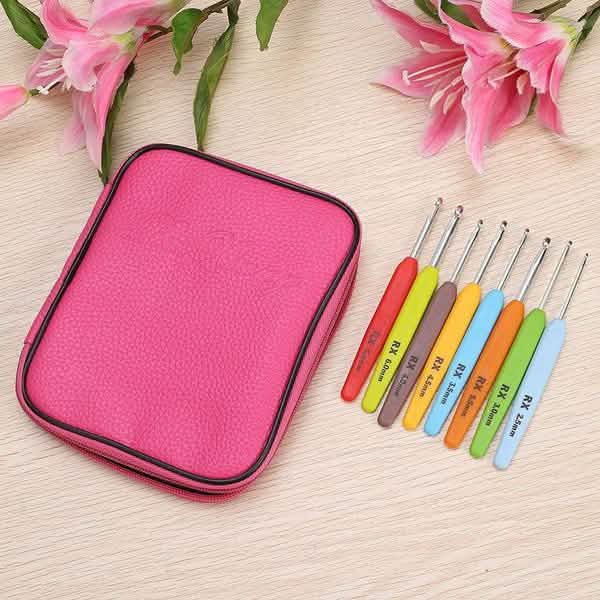 16-Piece: Colored Crochet Hooks Yarn DailySale