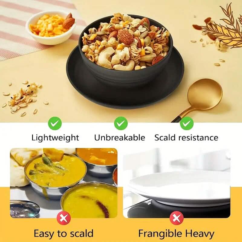 16-Piece: Durable Wheat Straw Dinnerware Set DailySale