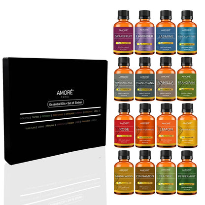 16-Pieces: Aromatherapy 100% Pure Therapeutic High Grade Essential-Oils DailySale