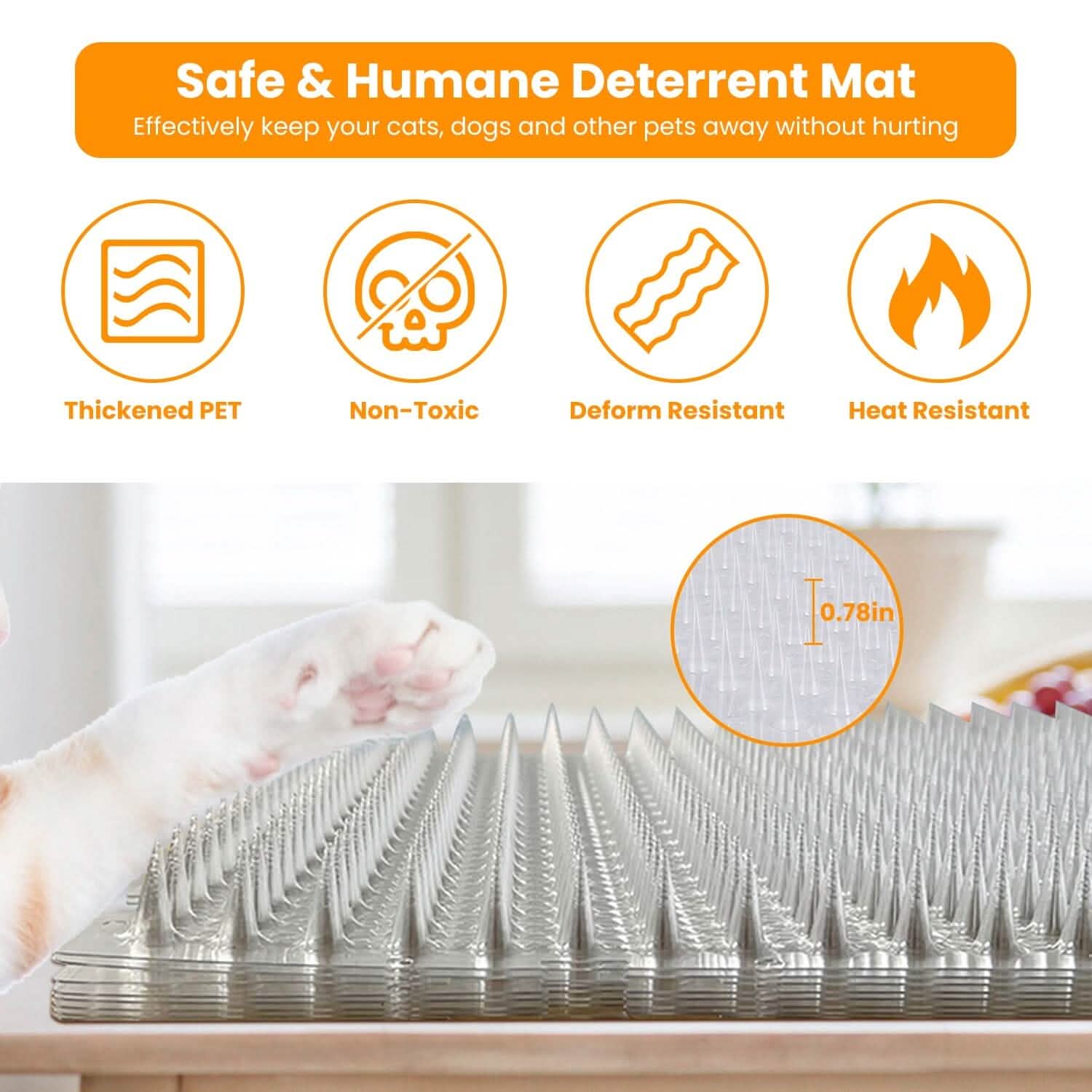 16-Pieces: Deterrent Training Mats with Spikes DailySale