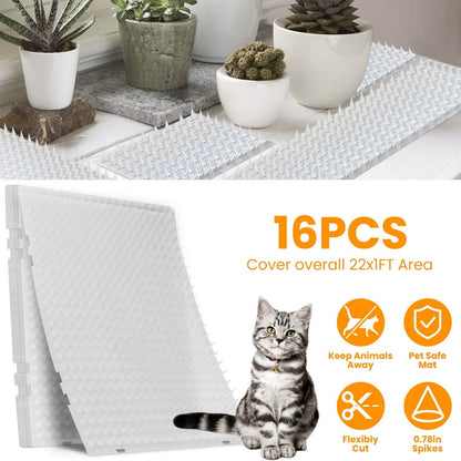 16-Pieces: Deterrent Training Mats with Spikes DailySale