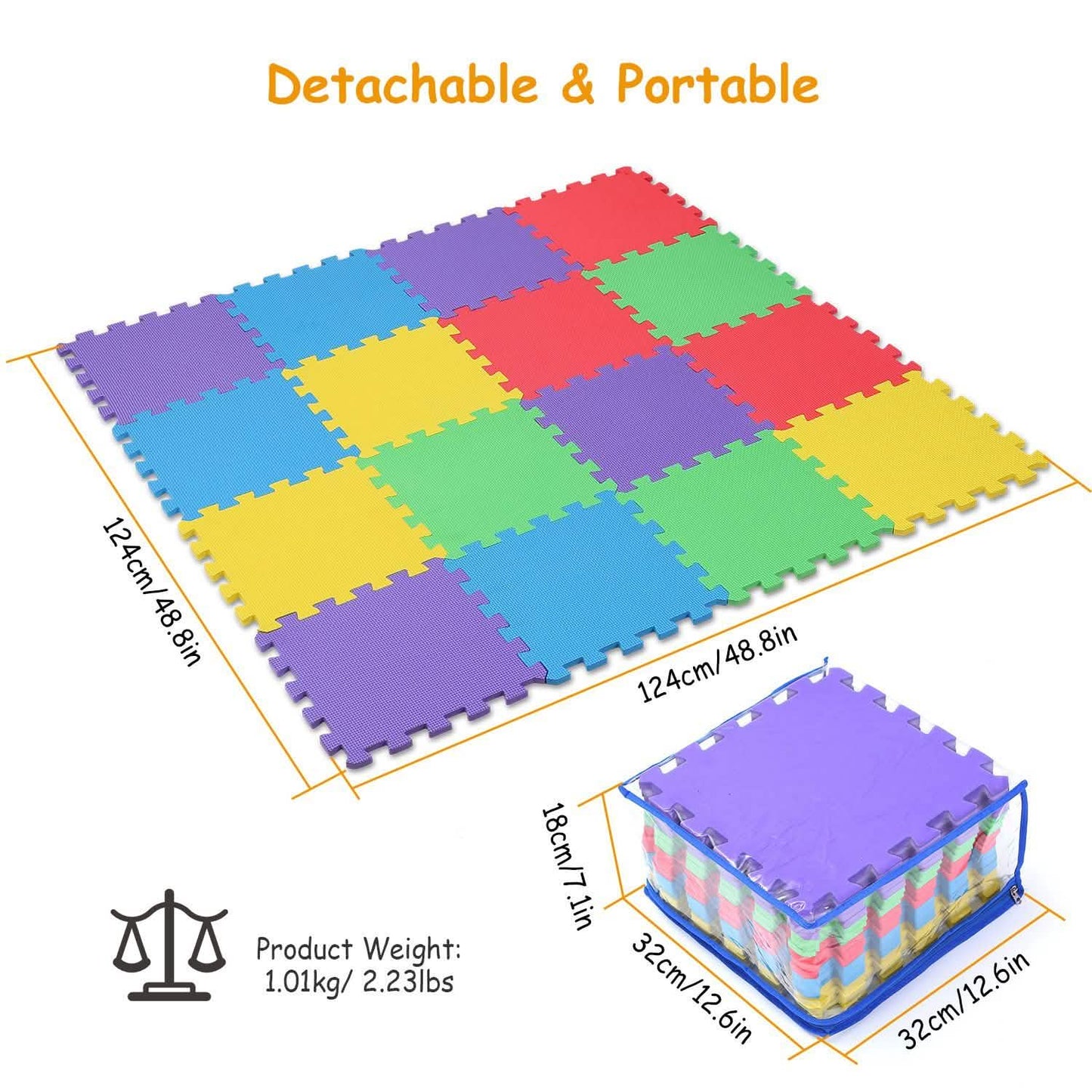16-Pieces: Kids Puzzle Exercise Play Mat DailySale