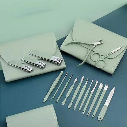 16-Pieces: Nail Clippers Manicure Tool Set with Portable Travel Case DailySale