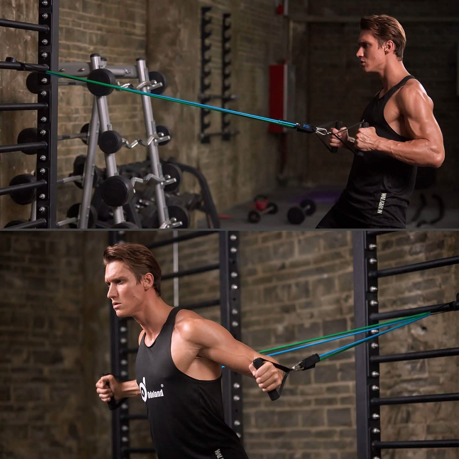 16-Pieces: Resistance Bands Set for Burning Fat & Muscle Strength DailySale