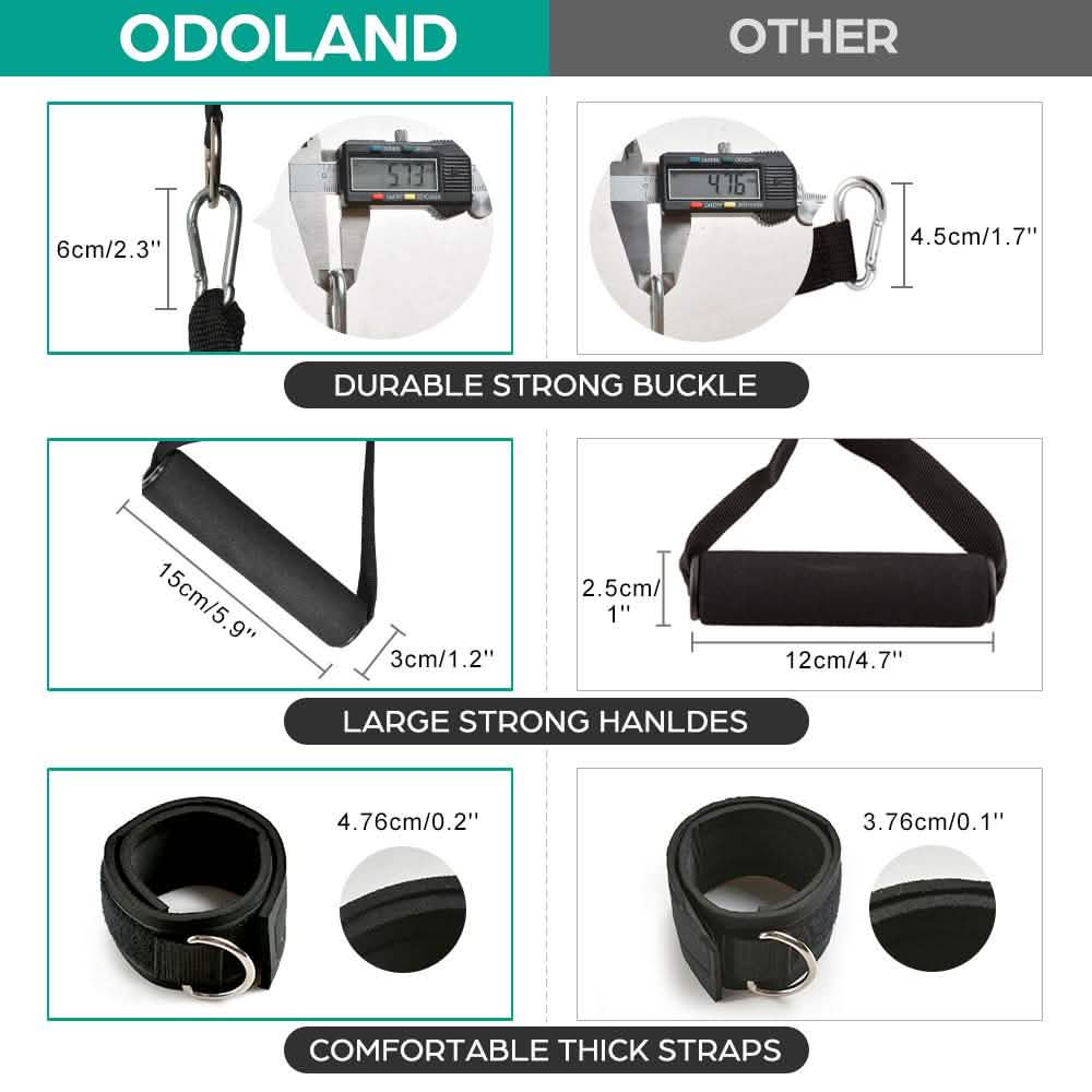 16-Pieces: Resistance Bands Set for Burning Fat & Muscle Strength DailySale