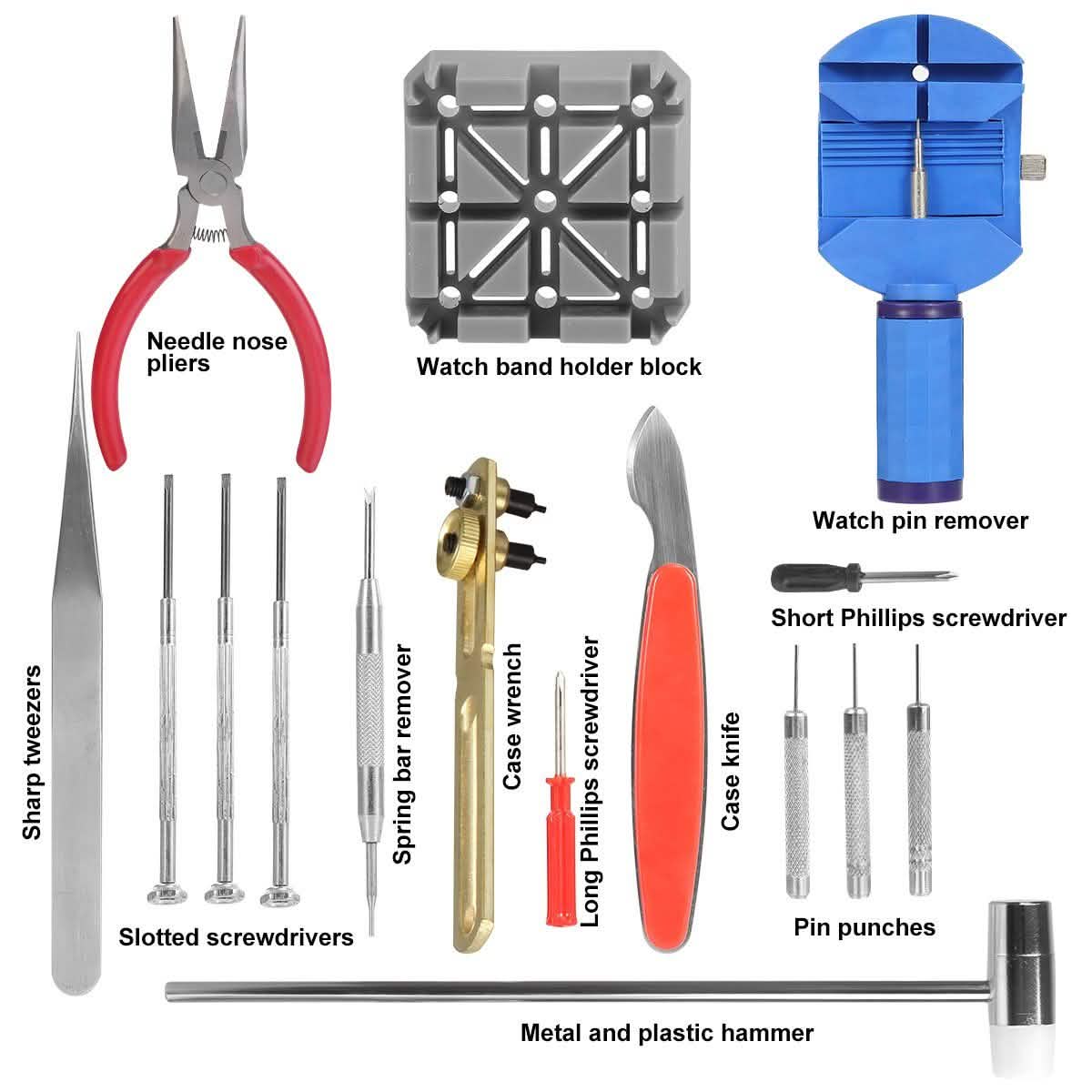 16-Pieces Set: Watch Repair Tool Kit DailySale