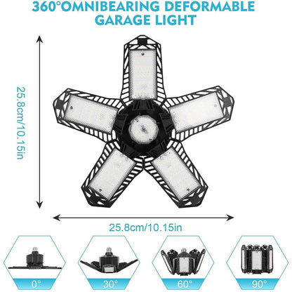 16000LM Garage Light with 6 LED Garage Ceiling Lights Panels DailySale