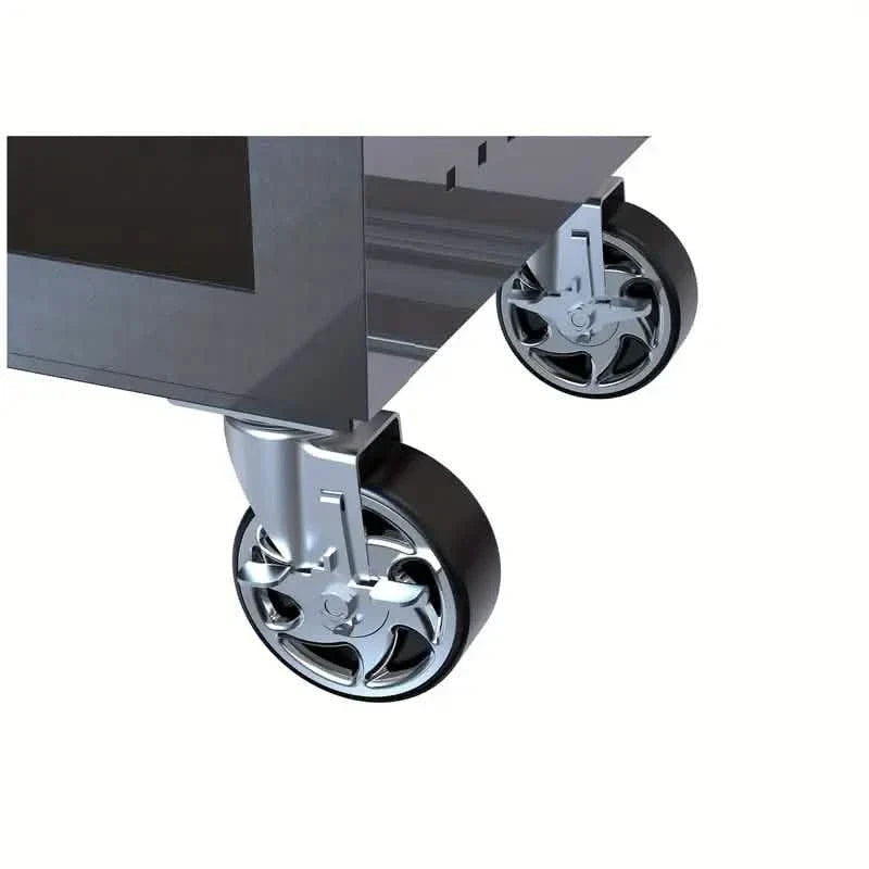 4 Drawers Multifunctional Tool Cart With Wheels And Wooden Top DailySale