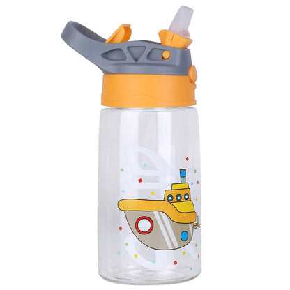 16.2oz Leak-proof Kids Water Bottle with Straw Push Button DailySale