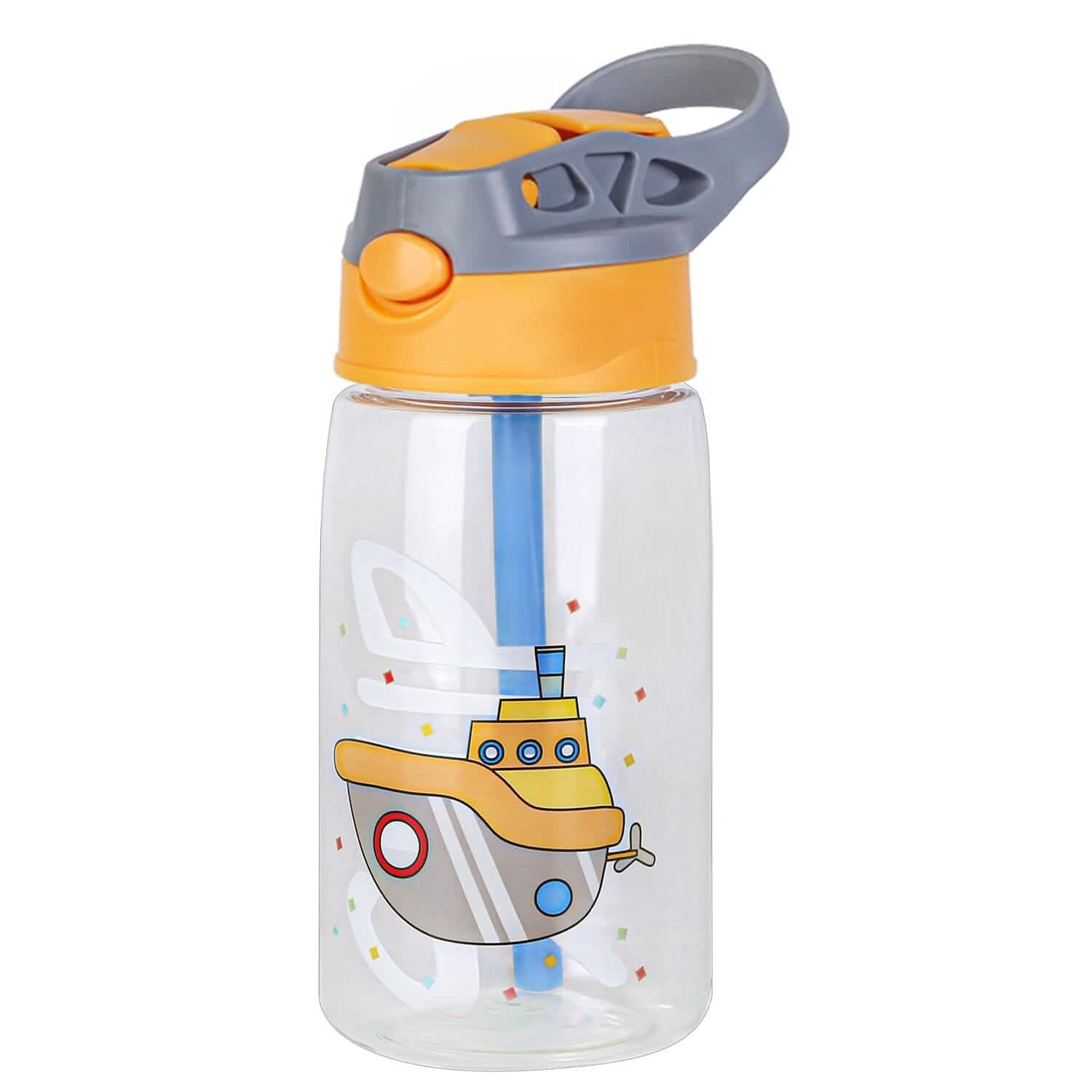16.2oz Leak-proof Kids Water Bottle with Straw Push Button DailySale